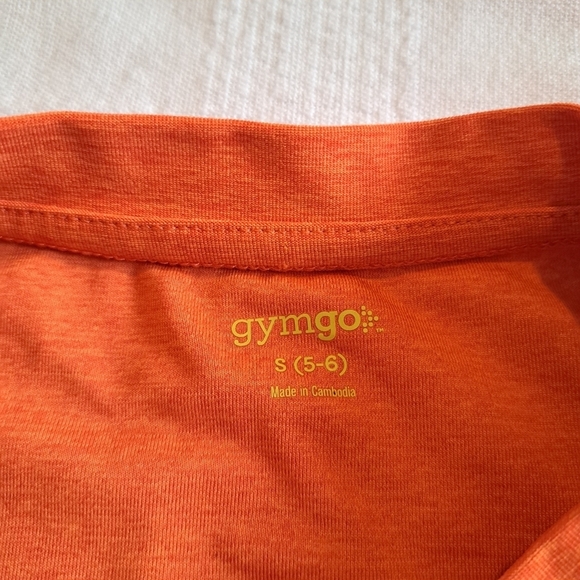 Gymboree boys Gymgo size 5/6 small, orange athletic shirt - Picture 2 of 4